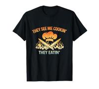 Funny Chef Pride They See Me Cookin' They Eatin' Kitchen T-Shirt