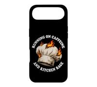 Funny Chef Running On Caffeine Kitchen Rage Hat Fire Humor Case for iPhone Air
