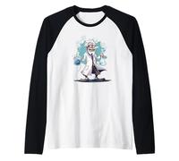 Funny Chemist with Test Tube Costume for mad Scientists Raglan Baseball Tee
