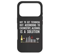 Funny Chemistry Wine Alcohol Themed Science Geek Humor Joke Case for iPhone 17 Pro