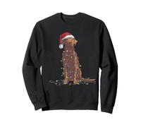 Funny Chesapeake Bay Retriever Christmas Graphics Dog Lights Sweatshirt