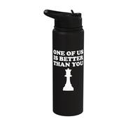 Funny Chess Competition Mastery Match Stainless Steel Insulated Water Bottle