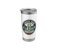 Funny Chess Dad Chess Player Strategy Game Father's Day Stainless Steel Insulated Tumbler