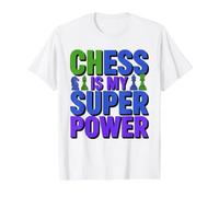 Funny Chess is My Superpower Value Graphic T-Shirt, Men, White, S
