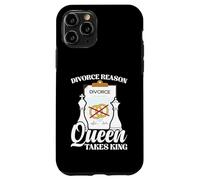 Funny Chess Marriage Joke - Divorce Reason Queen Takes King Case for iPhone 11 Pro