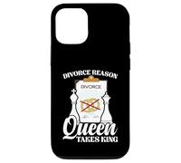 Funny Chess Marriage Joke - Divorce Reason Queen Takes King Case for iPhone 12/12 Pro