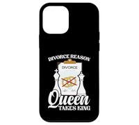 Funny Chess Marriage Joke - Divorce Reason Queen Takes King Case for iPhone 12 mini