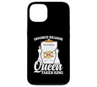 Funny Chess Marriage Joke - Divorce Reason Queen Takes King Case for iPhone 13