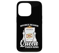 Funny Chess Marriage Joke - Divorce Reason Queen Takes King Case for iPhone 13 Pro