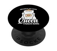Funny Chess Marriage Joke - Divorce Reason Queen Takes King PopSockets Adhesive PopGrip
