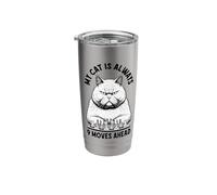 Funny Chess Player My Cat is Always 9 Moves Ahead Checkmate Stainless Steel Insulated Tumbler