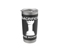 Funny Chess Player Sacrifice the Rook Meme Online Game Stainless Steel Insulated Tumbler