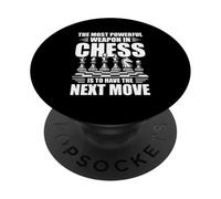 Funny Chess Powerful Weapon Next Move Present Board Games PopSockets Adhesive PopGrip