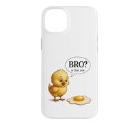 Funny Chick Bro Is That You Fried Egg Humor Case for iPhone 14 Plus