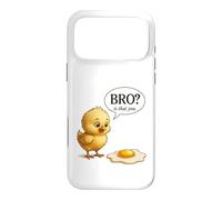 Funny Chick Bro Is That You Fried Egg Humor Case for iPhone 17 Pro Max