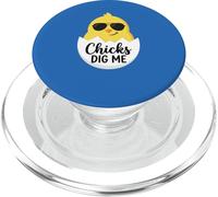 Funny Chick Sunglasses Chicks Dig Me Easter Spring Humor PopSockets PopGrip for MagSafe