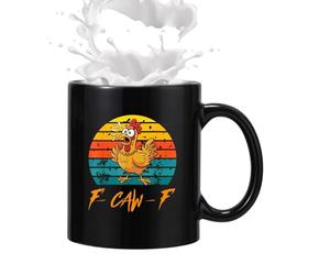 Funny Chicken | 35 old Water Ceramic Cup,Chicken Design Drink Mug | for Home Office School Apartment University Student Room Living Room Dining Room