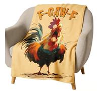 Funny Chicken Blanket, Soft Warm Bed Throw, 39.37x59.06 Inches Wrap with Feature, Plush Velvet Material Comforter, Bedroom Decor with Cute Design, Novelty Blanket for Teens Adults