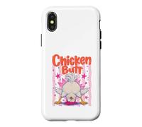 Funny Chicken Butt Cartoon Humor Case for iPhone X/XS