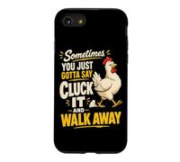 Funny Chicken Cluck It Sarcasm Humor Case for iPhone SE (2020) / 7/8