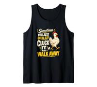 Funny Chicken Cluck It Sarcasm Humor Tank Top