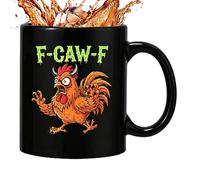 Funny Chicken Coffee Mugs, 11oz Ceramic Mug, Novelty Rooster Coffee Mug, Humorous Animal Tea Cups for Men Women, Drinking Cups for Animal Lover's, Farmhouse, Home Decor