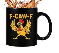 Funny Chicken Coffee Mugs, 11oz Ceramic Mug, Novelty Rooster Coffee Mug, Humorous Animal Tea Cups for Men Women, Drinking Cups for Animal Lover's, Farmhouse, Home Decor