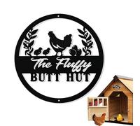 Funny Chicken Coop Signs | Rustic Farm Sign | Hen House Sign, Metal Yard Art Decor for Home Farm Chicken Coop Farmhouse Kitchen Garden Decor