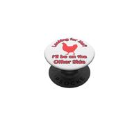 Funny Chicken Crossing Road Joke Other Side PopSockets Adhesive PopGrip