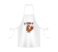 Funny Chicken Design | F-CAW-F | Hilarious Farm Animal Gift | Perfect Gag Gift, Baker BBQ Kitchen Chef Apron
