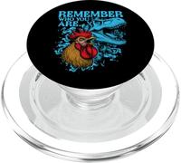 Funny Chicken Dinosaur Remember Who You Are Evolution Meme PopSockets PopGrip for MagSafe