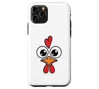 Funny Chicken Face Big Eyes Cartoon Rooster Halloween Outfit Case for iPhone 11 Pro
