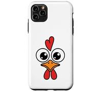 Funny Chicken Face Big Eyes Cartoon Rooster Halloween Outfit Case for iPhone 11 Pro Max