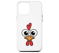 Funny Chicken Face Big Eyes Cartoon Rooster Halloween Outfit Case for iPhone 12 Pro Max