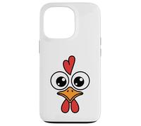 Funny Chicken Face Big Eyes Cartoon Rooster Halloween Outfit Case for iPhone 13 Pro