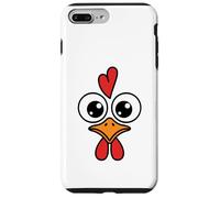 Funny Chicken Face Big Eyes Cartoon Rooster Halloween Outfit Case for iPhone 7 Plus/8 Plus