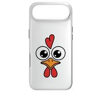Funny Chicken Face Big Eyes Cartoon Rooster Halloween Outfit Case for iPhone Air