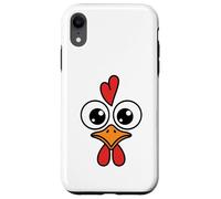 Funny Chicken Face Big Eyes Cartoon Rooster Halloween Outfit Case for iPhone XR