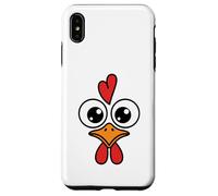 Funny Chicken Face Big Eyes Cartoon Rooster Halloween Outfit Case for iPhone XS Max