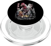 Funny Chicken Farm Farmer Kaiju Monster Japanese PopSockets PopGrip for MagSafe