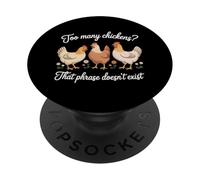 Funny Chicken Farmers and Agriculture Farming PopSockets Adhesive PopGrip