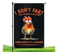Funny Chicken Flag, Double-Sided Flag Wall Decor, Wall Art Decor Banner, Chicken Pattern Wall Flag, Chicken Flag for Bedroom, Decorative Chicken Flag, Men's Bedroom Flag, Dormitory Wall Decor Flag