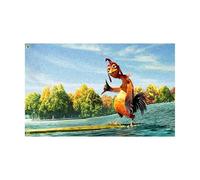 Funny Chicken Flags, 3x5 FT Double Sided Chicken Joe Tapestry, Decorative Chicks Tapestry Banners, Man Cave Wall Flag Hanging Surfs Up Poster, Wall Decor for Home, College Room