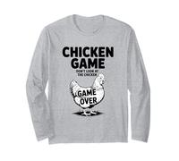 Funny Chicken Game Don't Look at The Chicken Game Over Long Sleeve T-Shirt