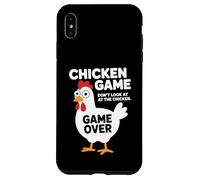 Funny Chicken Game Don't Look Game Over Humor Case for iPhone XS Max