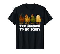 Funny Chicken Halloween Costume Witch Mummy Zombie Ghost T-Shirt
