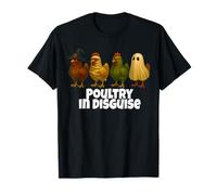 Funny Chicken Halloween Costume Witch Mummy Zombie Ghost T-Shirt
