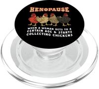 Funny Chicken Henopause Menopause Poultry Lover Farmer Retro PopSockets PopGrip for MagSafe