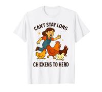 Funny Chicken Herding Jokes Farm Smallholding T-Shirt