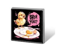 Funny Chicken Is That You Bro Funny Lapel Tie Pin Buttons Brooch Badge Pin Clothes Hat Accessories for Men Women